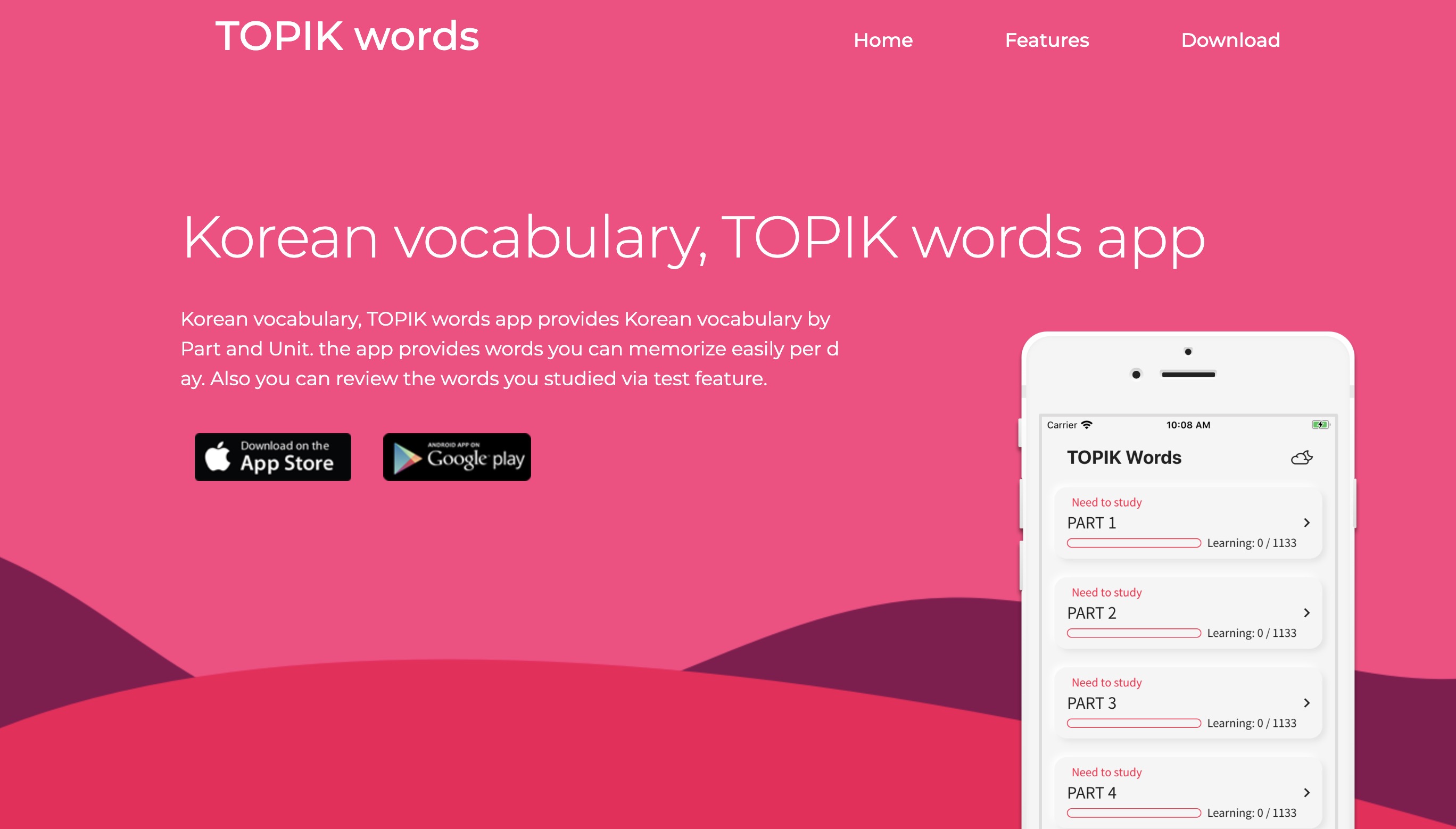 Korean vocabulary, TOPIK words