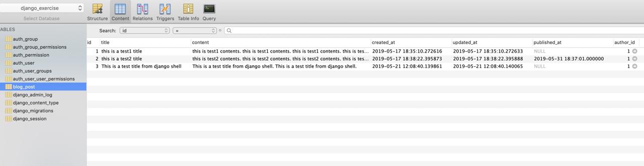 use database tools to check data stored well