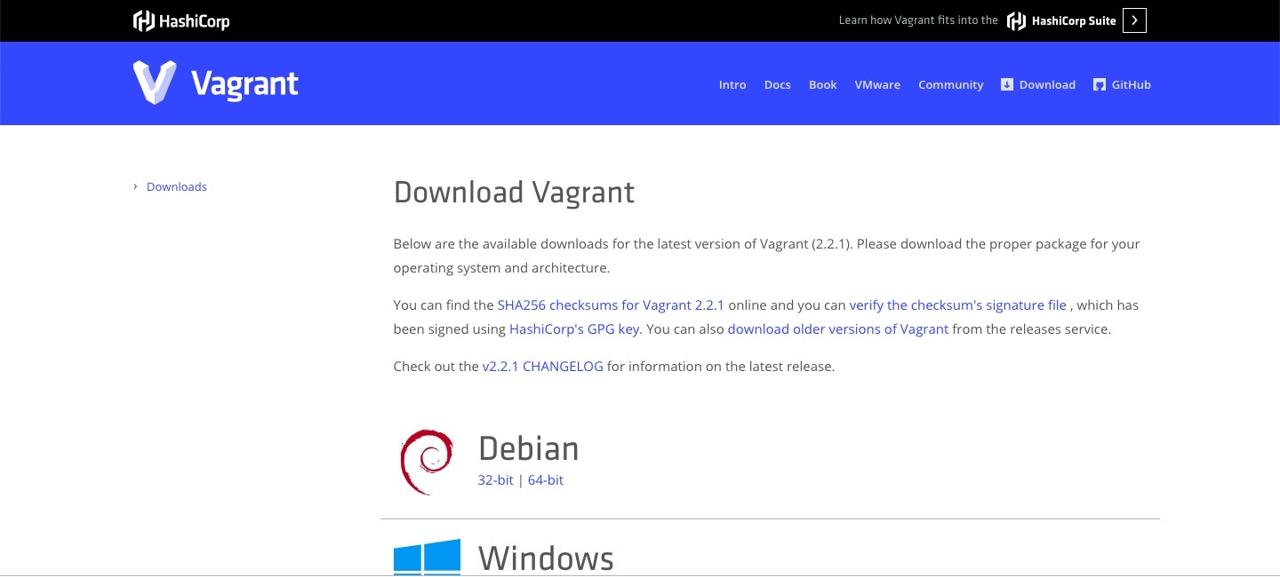 vagrant download site