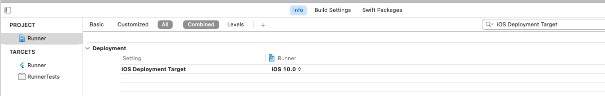 Flutter integration test - info configurations