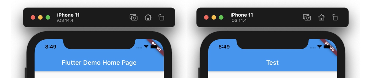 Flutter - hot reloading