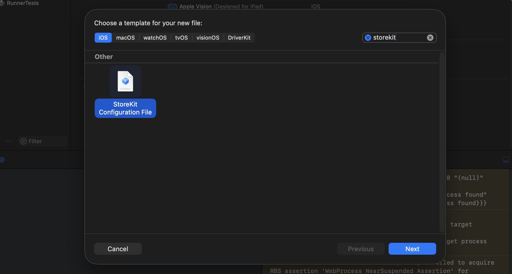 Xcode - StoreKit Configuration File template