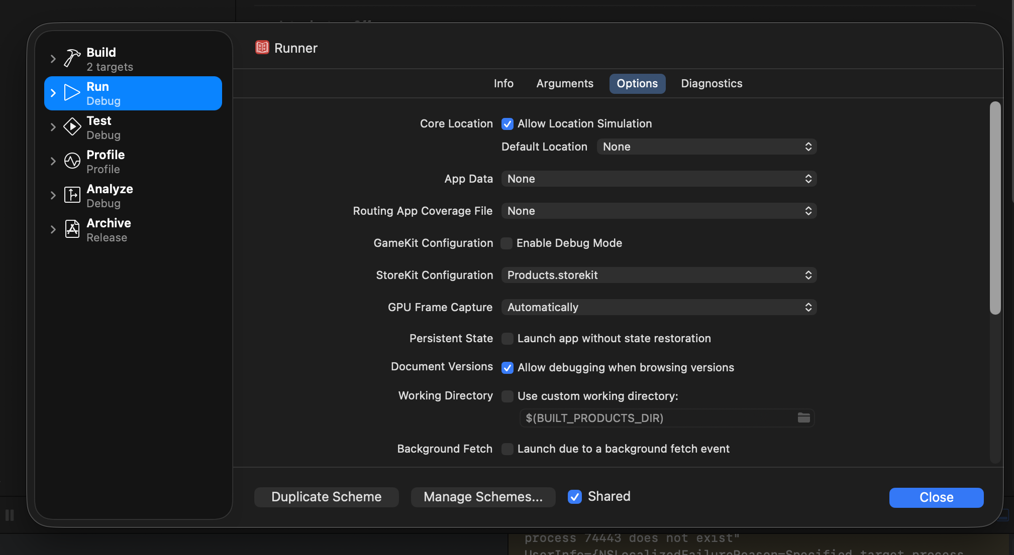 Xcode - StoreKit Configuration setting in Edit Scheme