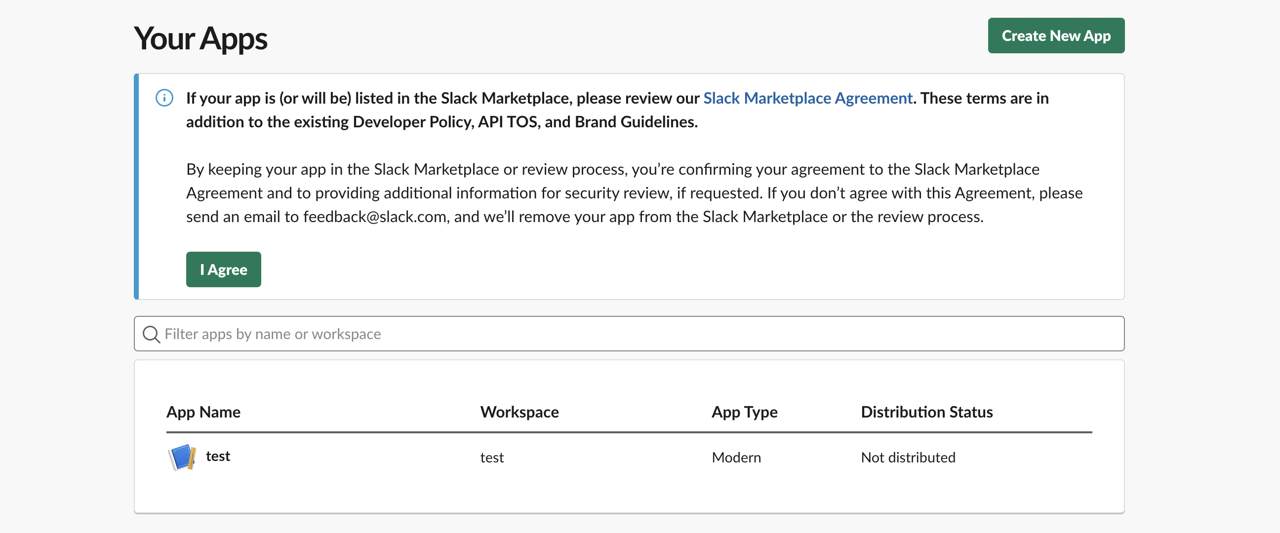 GitHub Actions Send Slack message - App created
