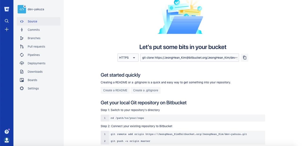 bitbucket git clone