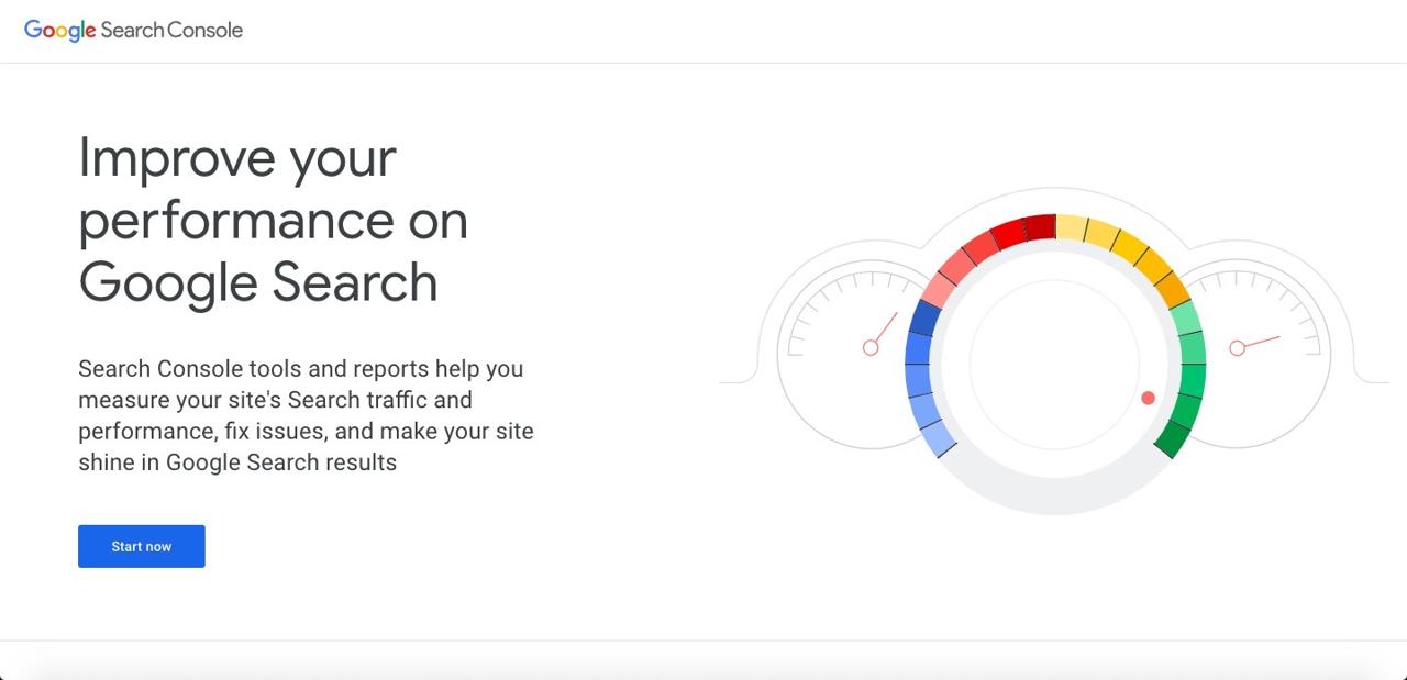 google search console start