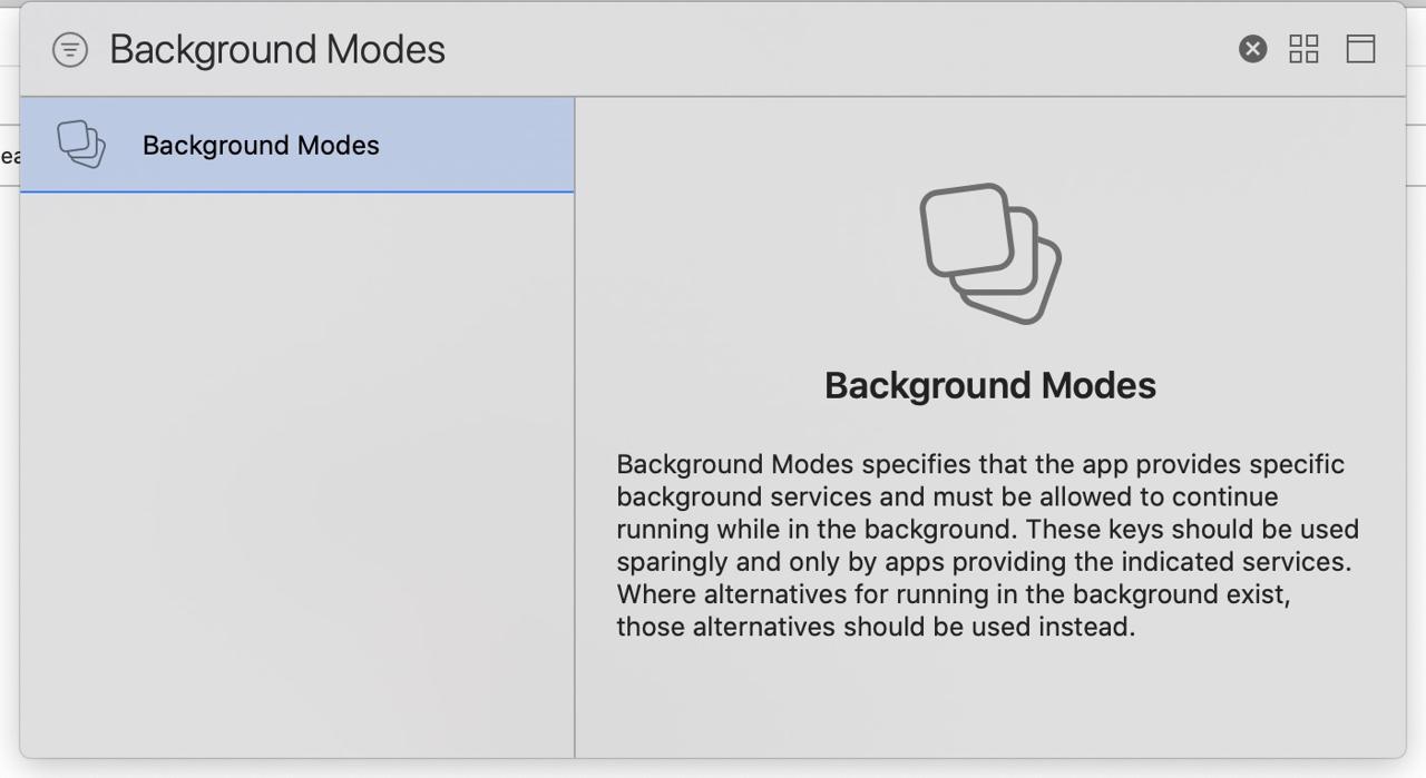 react-native-geolocation-service search background modes for location updates background modes