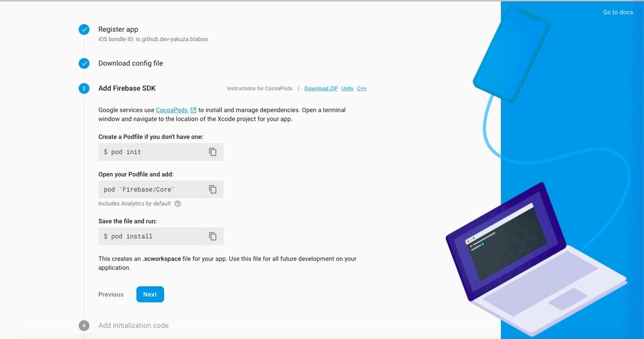 add Firebase SDK