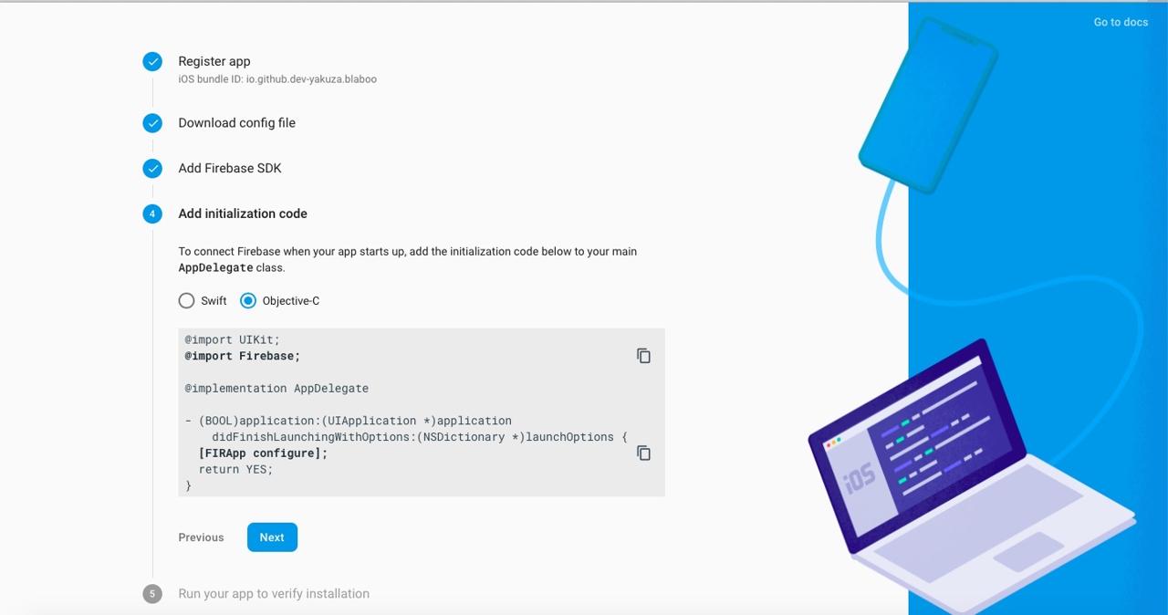 edit appdelegate.m for firebase