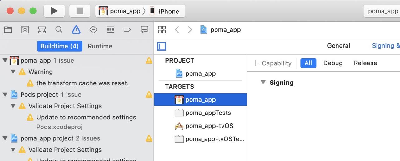 iOS FCM test - select device