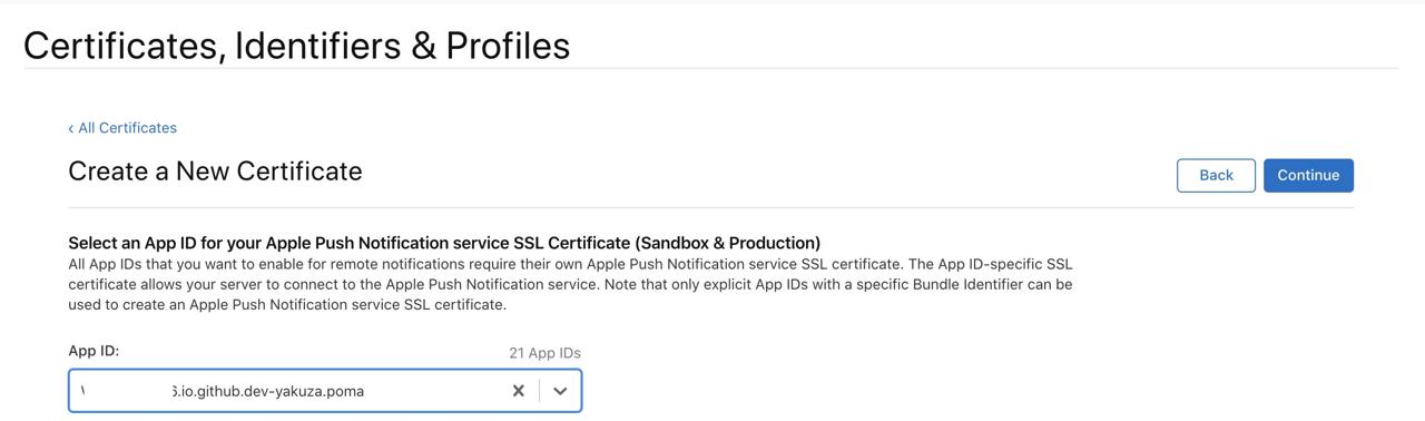 APNS(Apple Push Notification Service) - Certificates, Identifiers & Profiles Apple push notification service