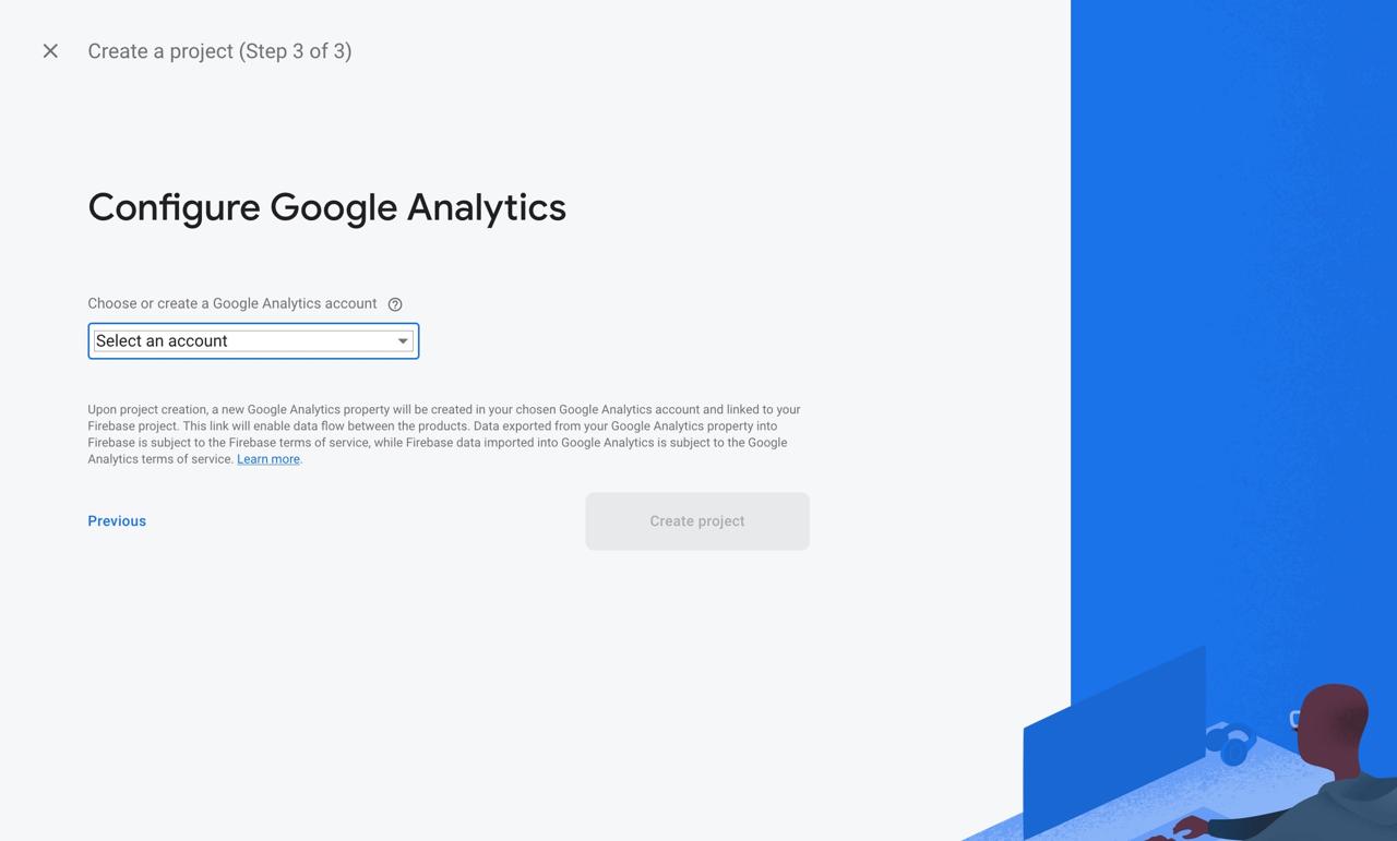 google firebase console add integrate google analytics