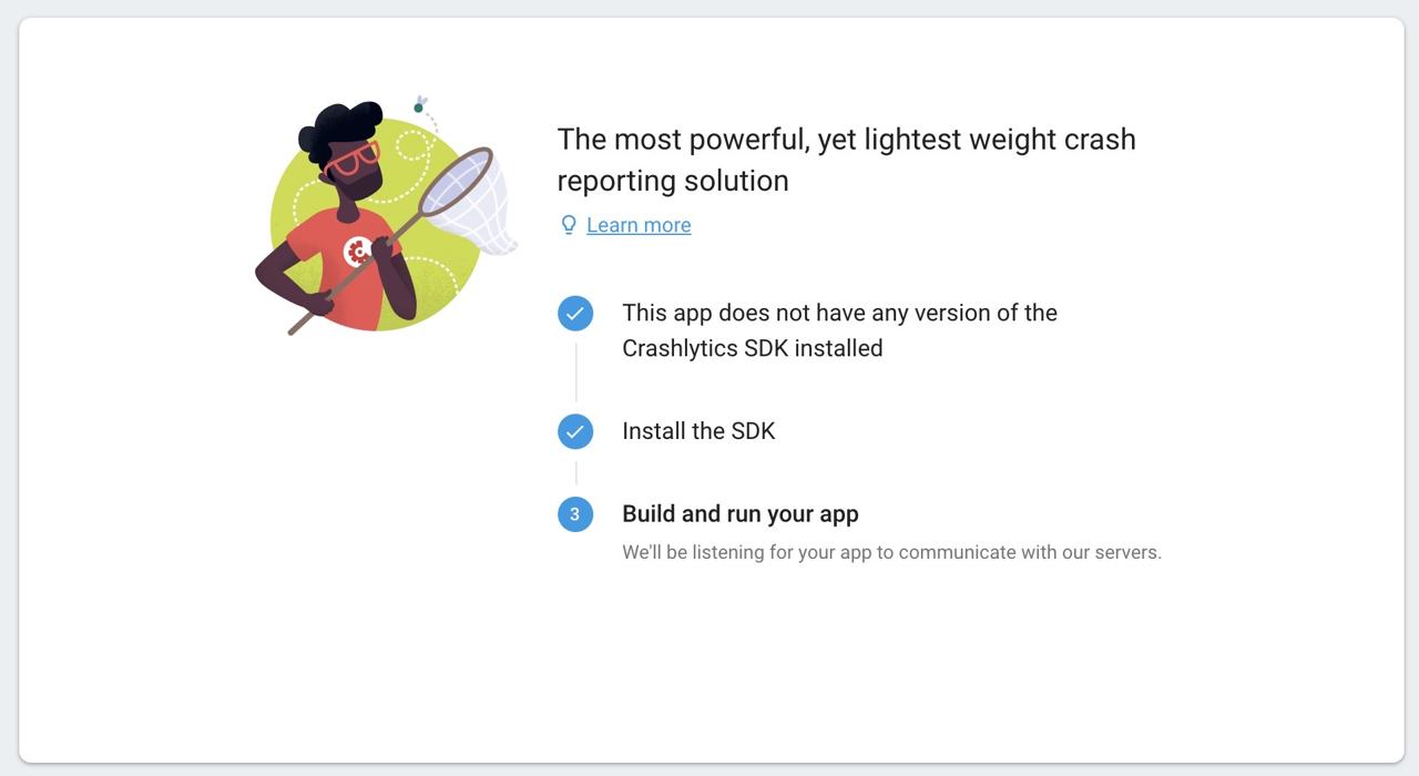 Firbase Console Crashlytics step 3