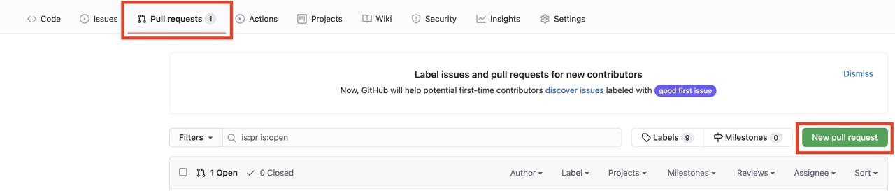 GitHub create pull request