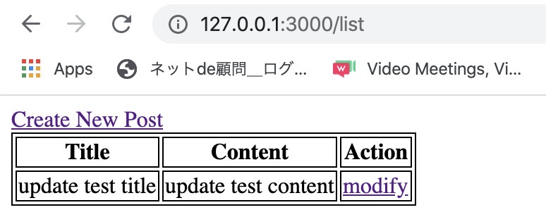 Ruby on Rails data list page - result of updating the data