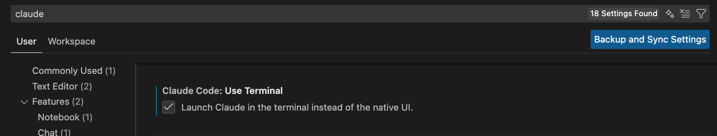 Claude Code for VS Code - Terminal 모드 설정