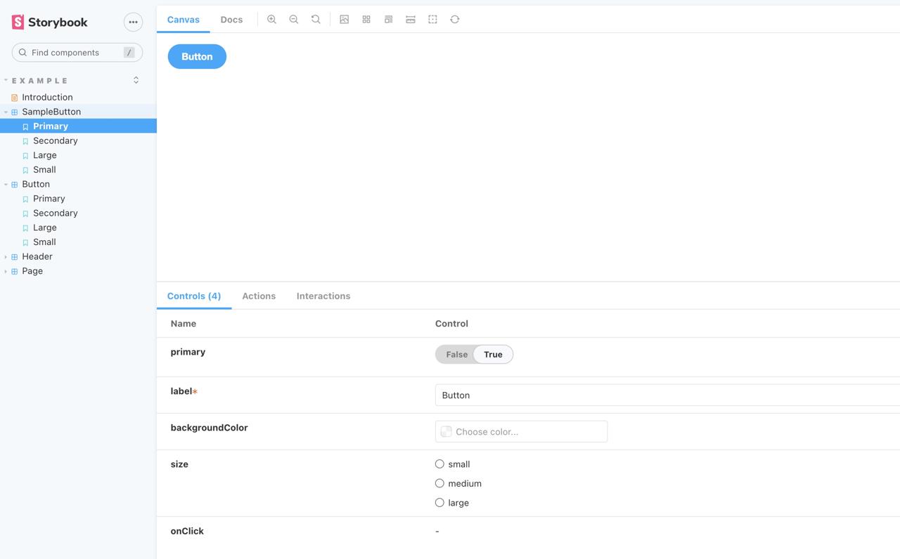 Storybook SampleButton